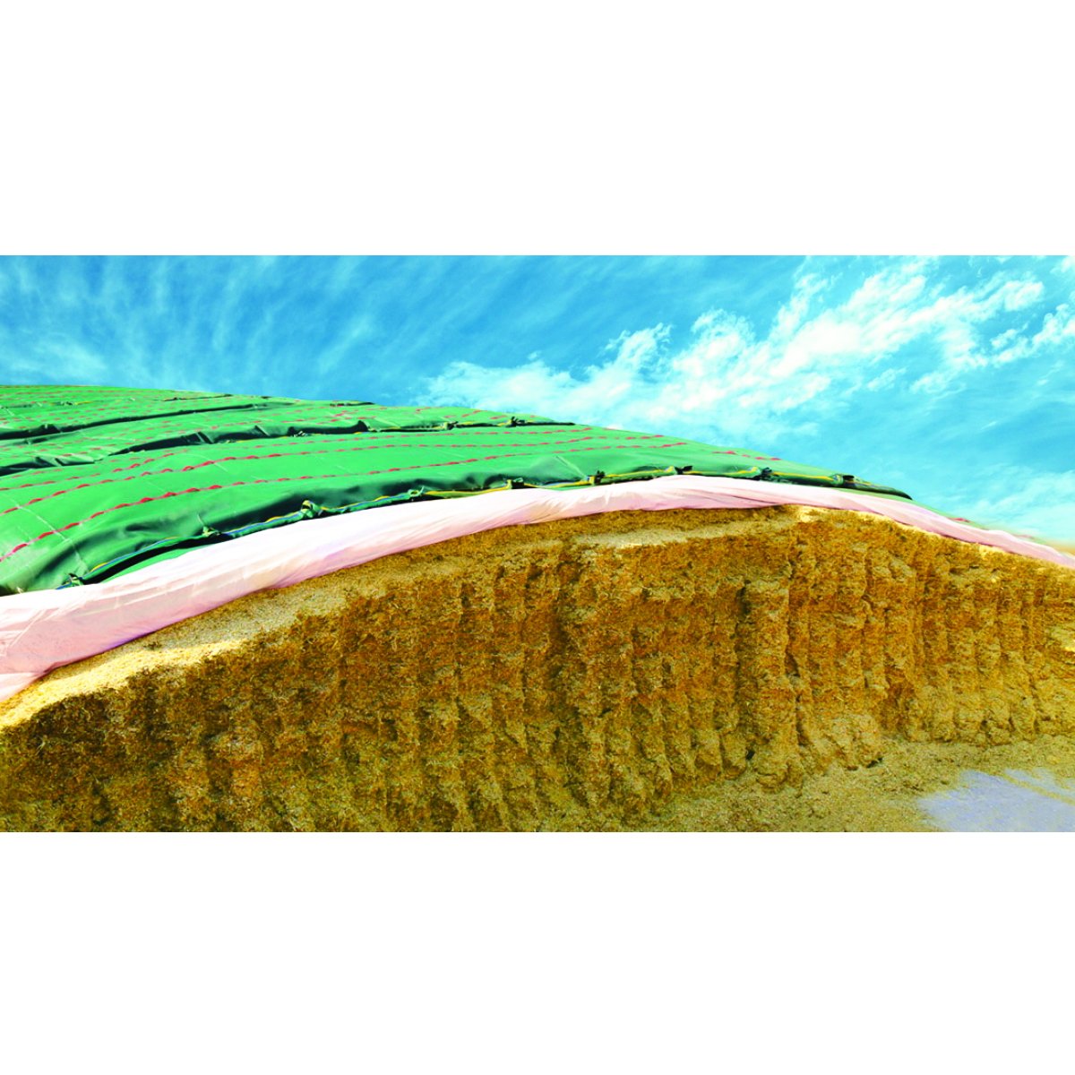 Plasa/prelata protectie pentru folie siloz verde 6x25m Breckner Germany